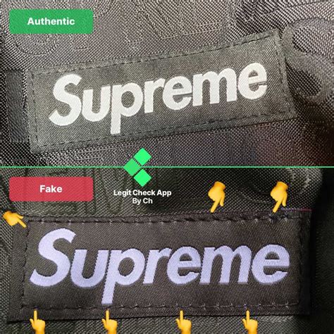 supreme bag original vs fake|real vs false supreme shoes.